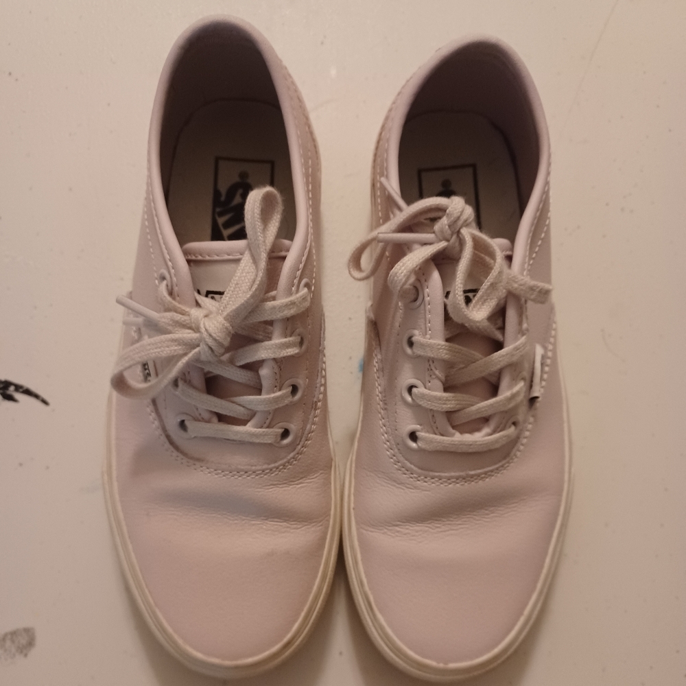 Vans Size 6, Pleather Light Pink/Purple, Minimal to No Wear
